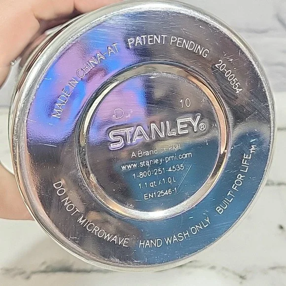 Classic Stanley Thermos Bottle 1.1 QT Folding Handle Stainless - Picture 5 of 9